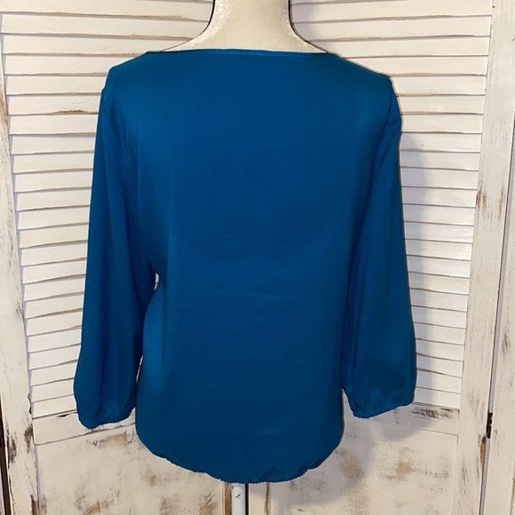 Ann Taylor Pleated Front Blouse - Picture 6 of 8
